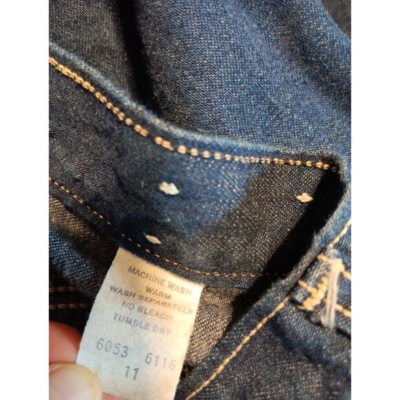 Vtg 80s Stuffed Jeans Juniors 11 Bareback Mom Pleated Front High Rise Blue Denim - Picture 6 of 6